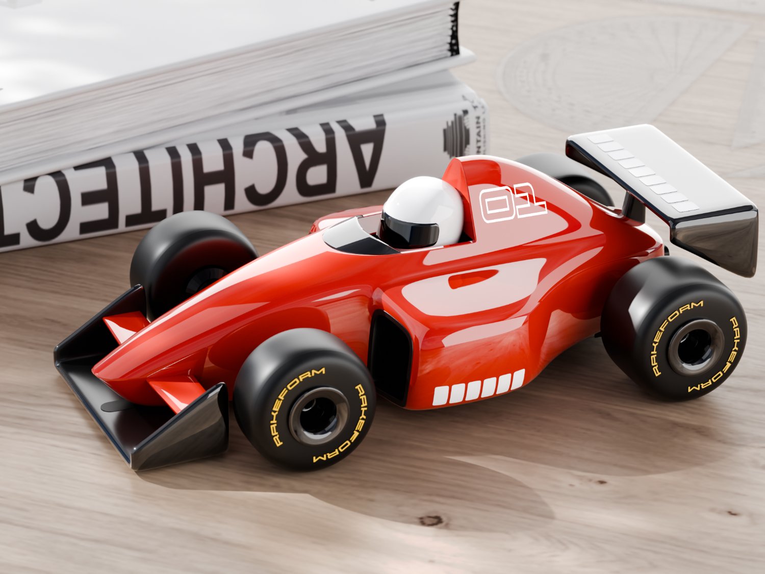 Rakeform prototype single-seater, front three-quarter view